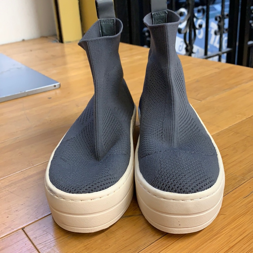 New J/Slides Sneaker Booties- Slate Blue, Size 7.5